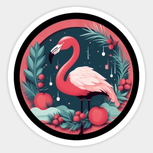 Flamingo Flock Sunset, Love Flamingos Sticker